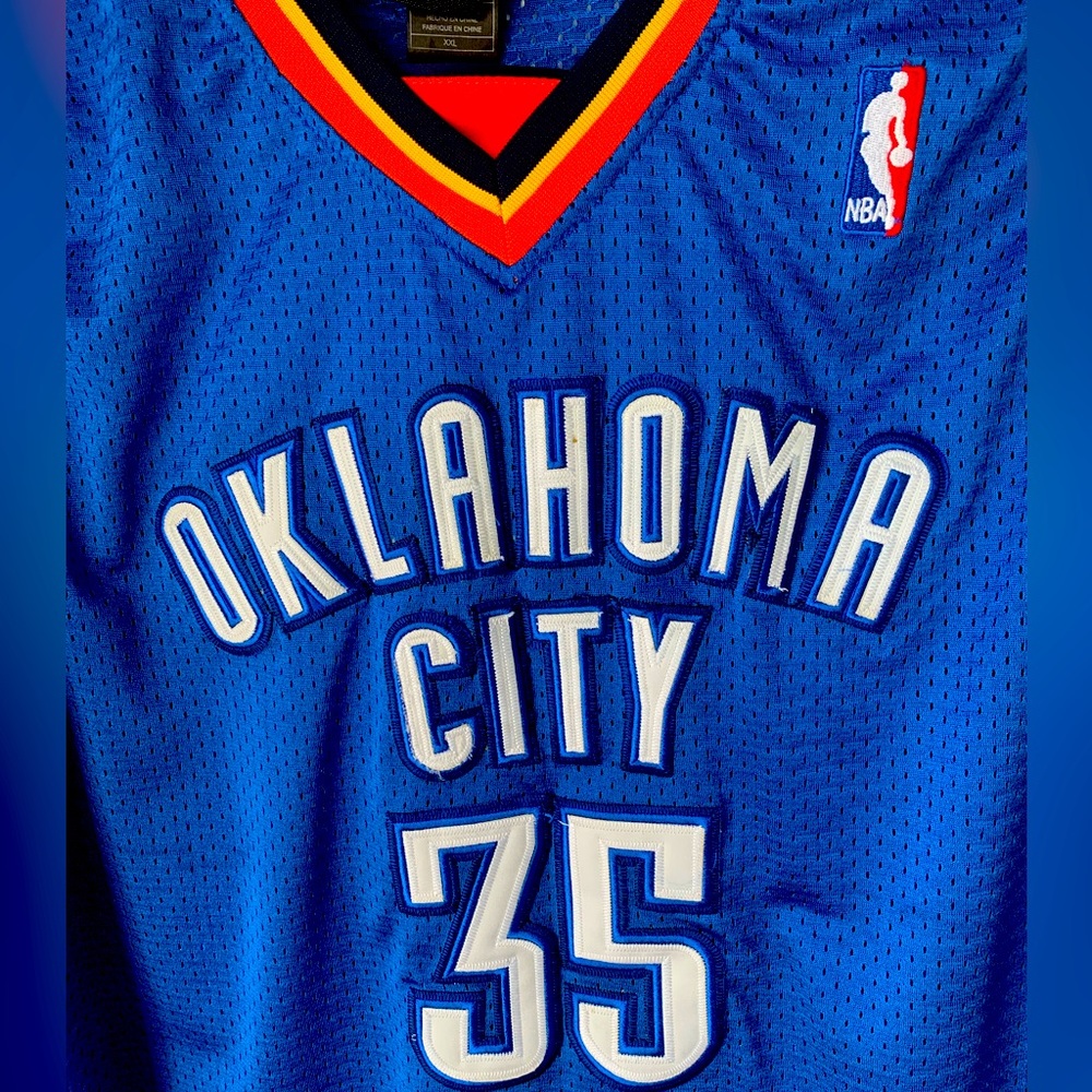 Adidas ClimaCool (XXL) Kevin Durant #35 Oklahoma City Basketball Jersey